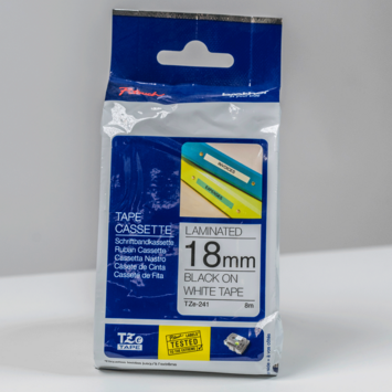 CINTA BROTHER BLANCA-NEGRA 18 MM