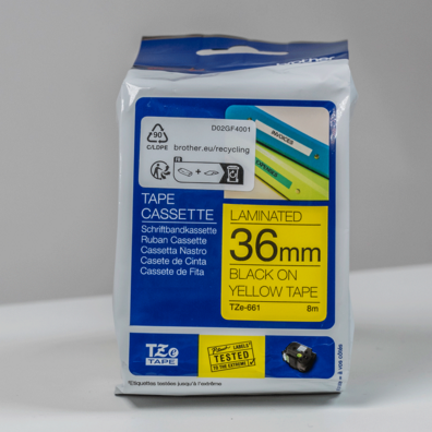 CINTA BROTHER AMARILLA-NEGRA 36 MM